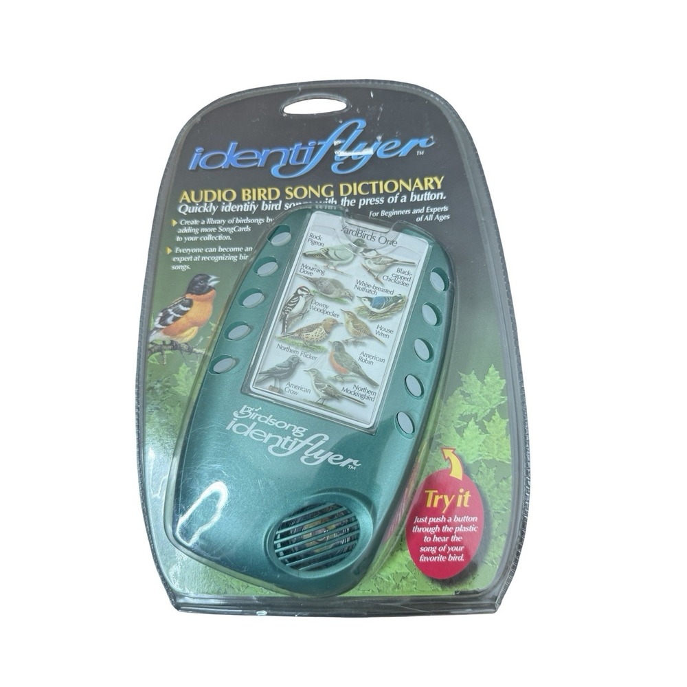 Identiflyer Handheld Audio Bird Song Dictionary Vtg New Sealed